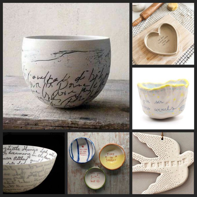 Week-End 12-13 juillet STAGE POTERIE " Ecriture Poétique" faïence blanche, porcelaine formes simples