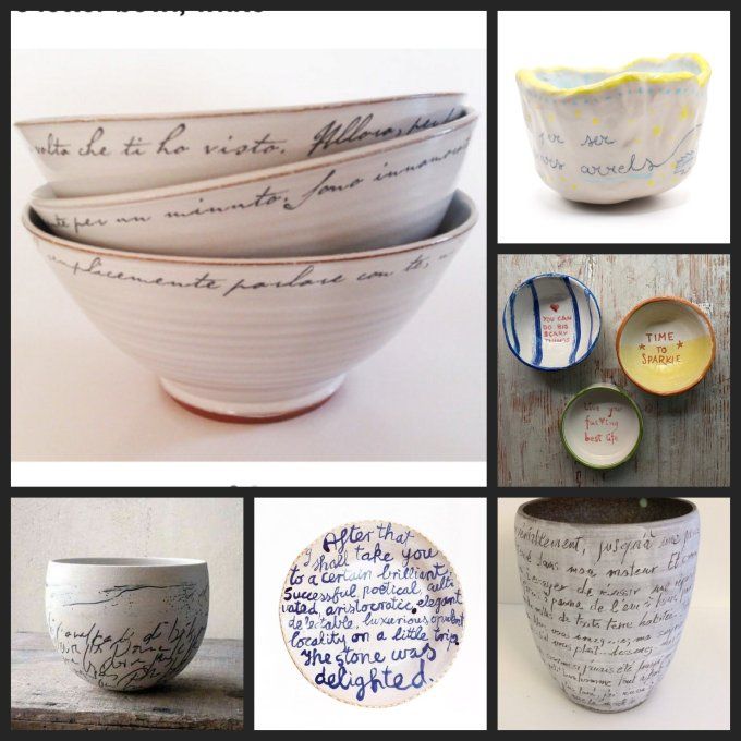 Week-End 12-13 juillet STAGE POTERIE " Ecriture Poétique" faïence blanche, porcelaine formes simples